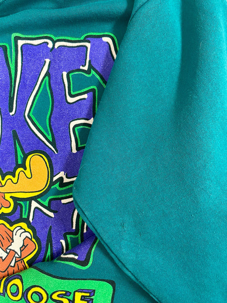 Sudadera Turquesa Dibujos Bullwinkle / Talla L