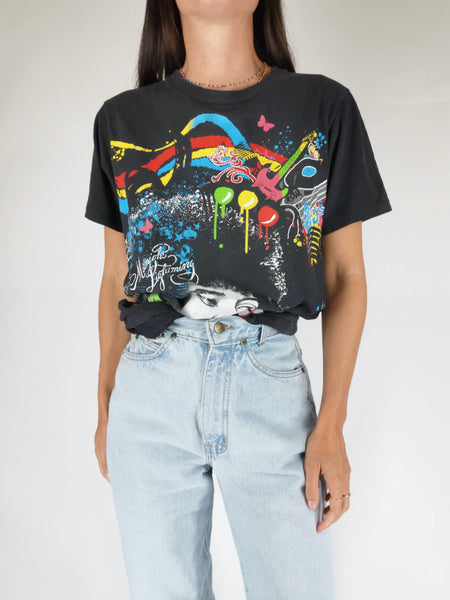 Camiseta Negra JIMMY HENDRIX "Hazy Dreams" / Talla S-M