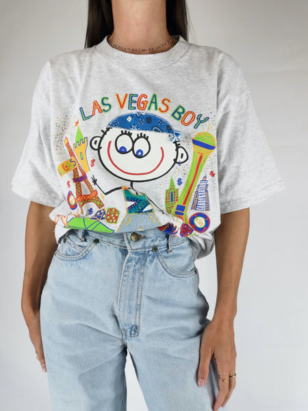 Camiseta Gris "Las Vegas Boy" de DANNY FIRST TM / Talla L