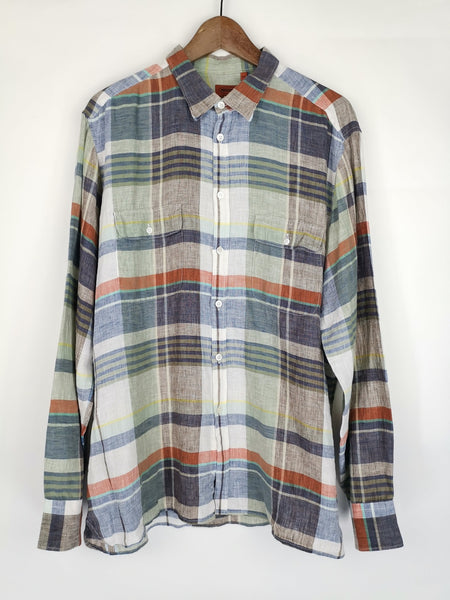 Camisa Lino Cuadros MISSONI / Talla L-XL