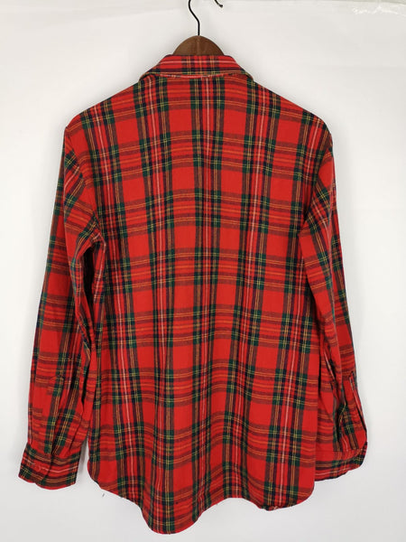 Camisa Franela Print Escocés  / Talla L