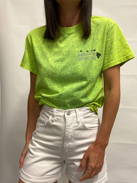 Camiseta KAUAI MAUI OAHU Acid Green / Talla S