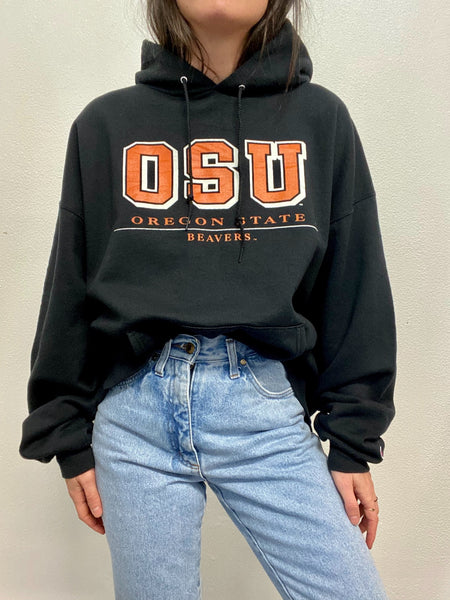 Sudadera Negra University / Talla XL