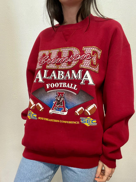 Sudadera Granate Alabama Football / Talla L