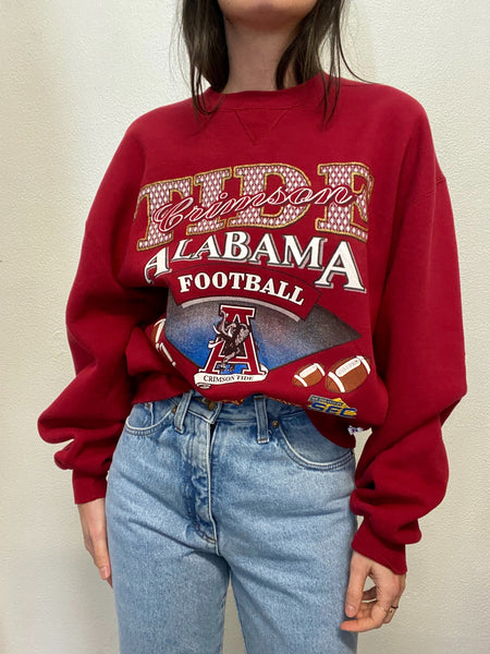 Sudadera Granate Alabama Football / Talla L