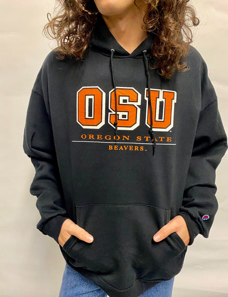 Sudadera Negra University / Talla XL
