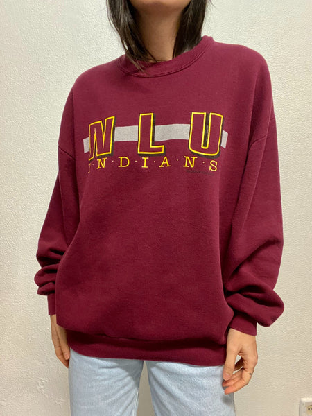 Sudadera Granate NLU INDIANS / Talla XL