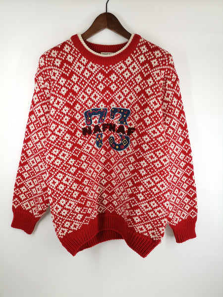 Jersey NAF NAF Rojo & Blanco / Talla M