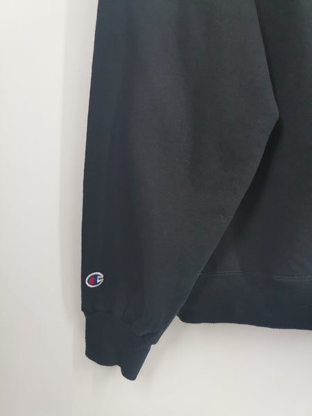 Sudadera Negra University / Talla XL