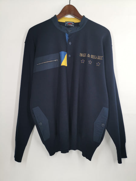 Jersey PAUL & SHARK Azul Marino / Talla XL / 90´s