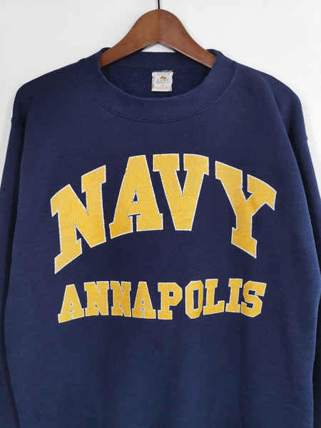 Sudadera Algodón Azul Marino Print NAVY ANAPOLIS / Talla M