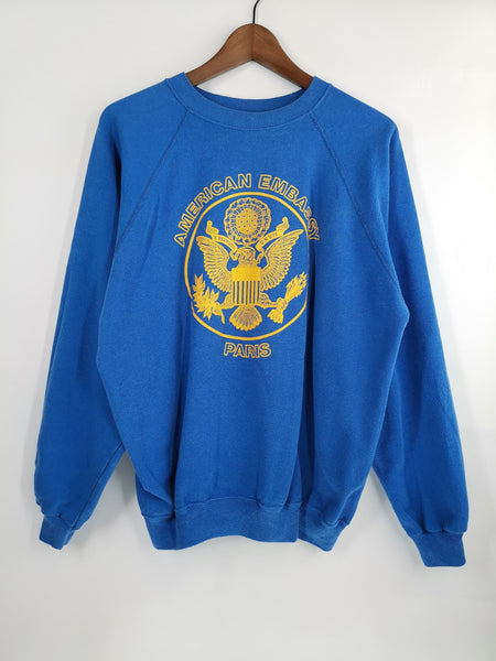 Sudadera Azul AMERICAN EMBASSY / Talla XL