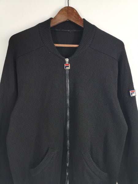 Cárdigan de Punto Negro FILA / Talla L