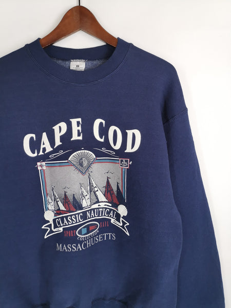 Sudadera Azul Marino CLASSIC NAUTICAL / Talla M