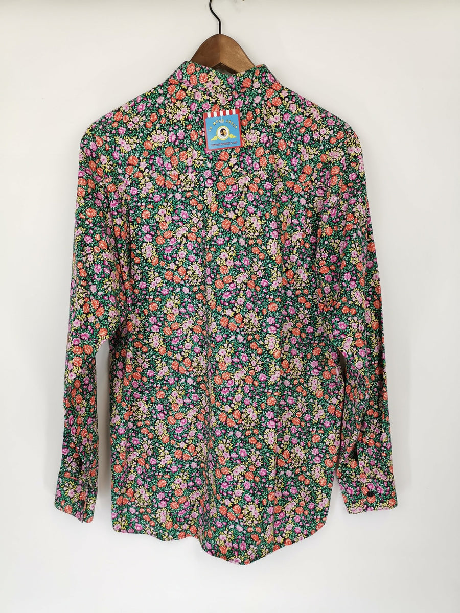 Camisa floreada online mujer vintage