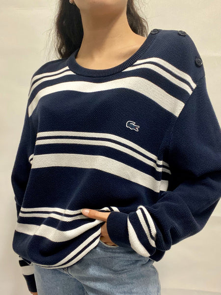Jersey Rayas Marineras LACOSTE / Talla M-L