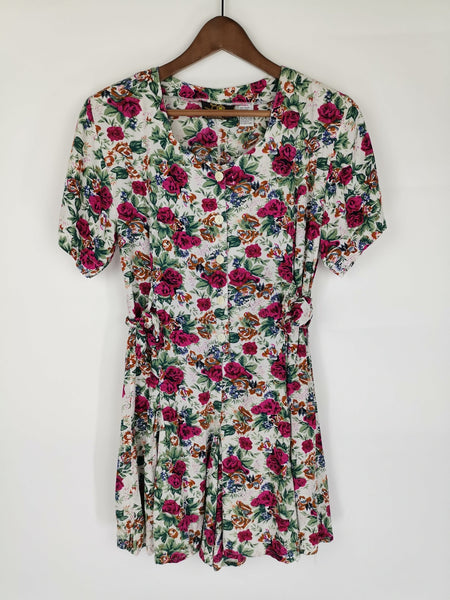 Mono con Vuelo Print Rosas / Talla M-L