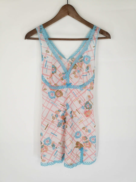Vestido 90´s Lencero Print Retro / Talla XS