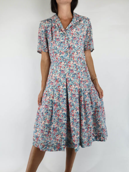 Vestido Retro Style Clavelinas / Talla S