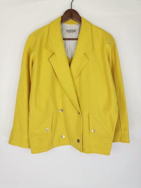 Abrigo de Lana tipo Blazer Cruzada WEEKEND / Talla L