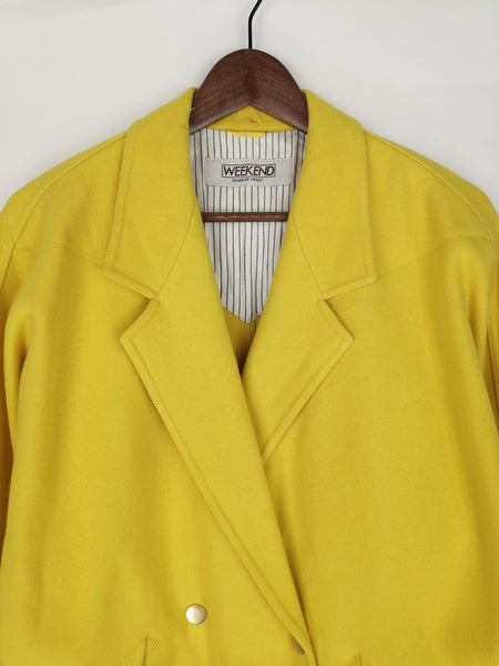 Abrigo de Lana tipo Blazer Cruzada WEEKEND / Talla L