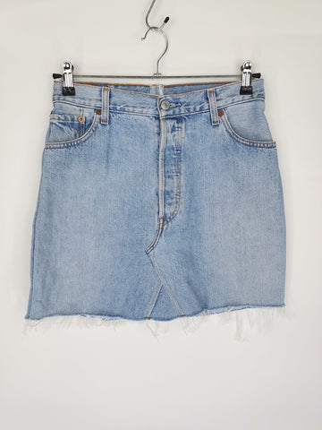 Minifalda LEVI´S 501 REWORKED Denim Claro / Talla 29" (talla 38)