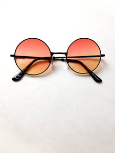 Gafas Redondas Naranja Degradado