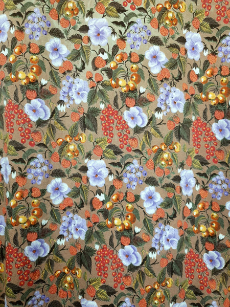 Blusa 80's Manga Corta Flores Talla S