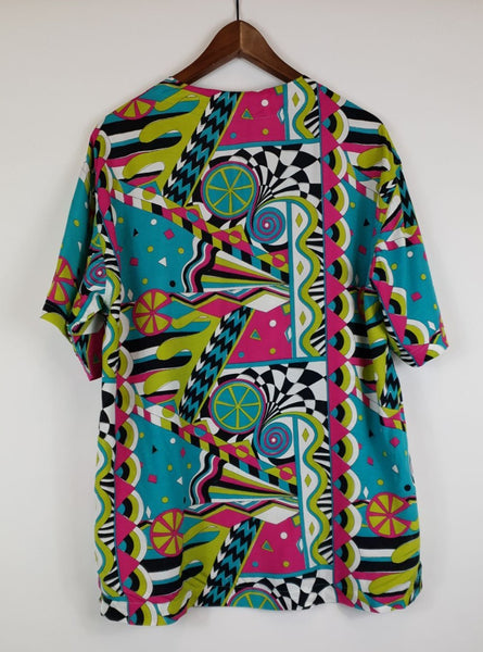 Blusa 90's Manga Corta STEFANEL / Talla M