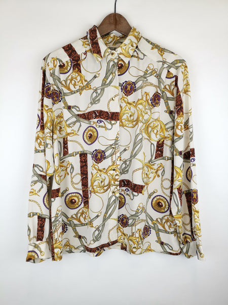 Blusa Estampado Tipo Vesace años 90´s / Talla M