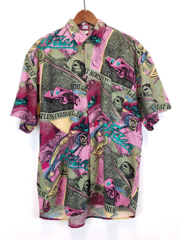 Camisa 90's Print Coches Talla L