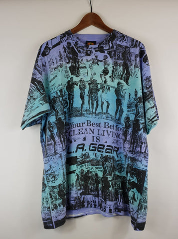 Camiseta Full Print años 90, talla L