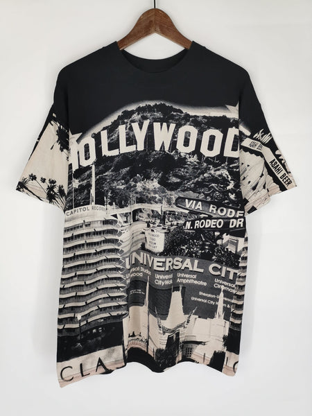 Camiseta Negra HOLLYWOOD / Talla L
