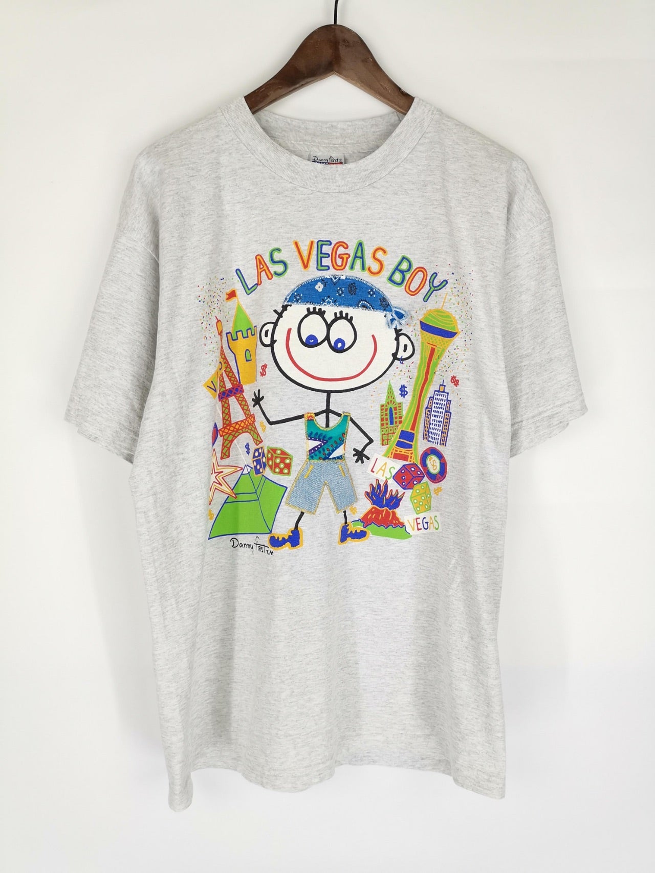 Camiseta Gris "Las Vegas Boy" de DANNY FIRST TM / Talla L