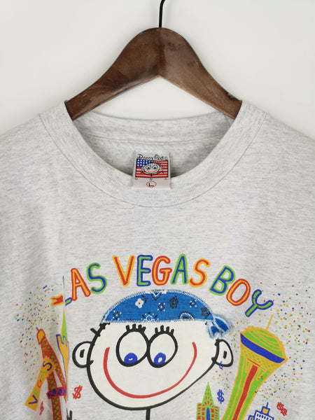 Camiseta Gris "Las Vegas Boy" de DANNY FIRST TM / Talla L