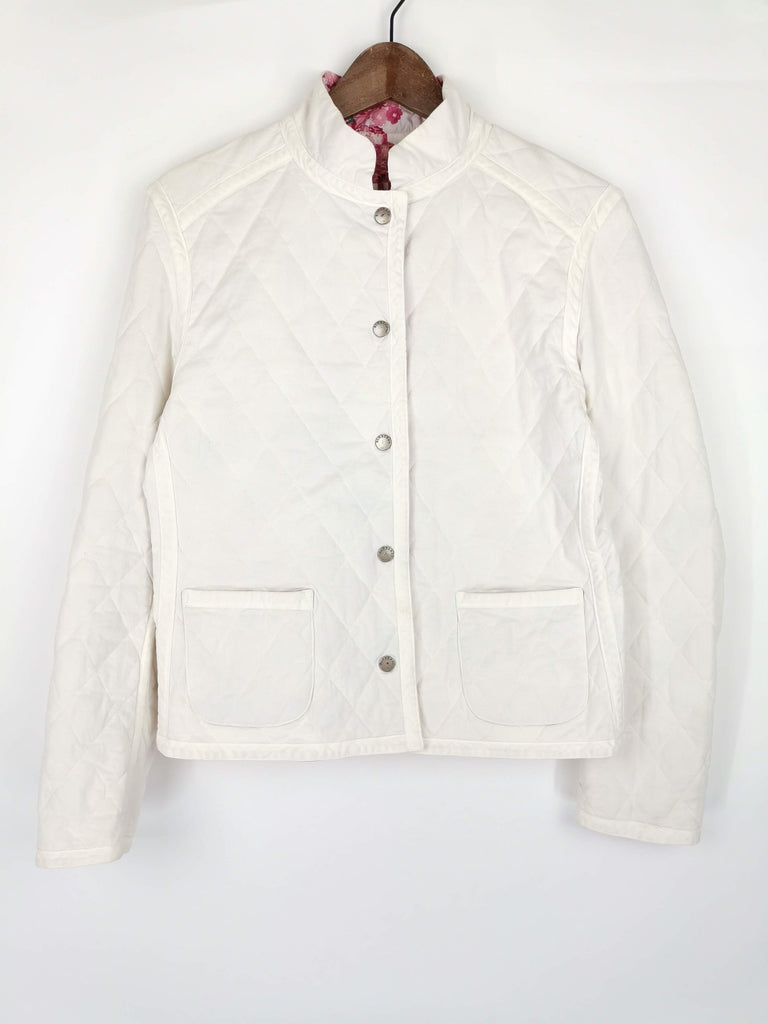 Burberry sales abrigo white
