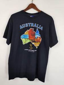 Camiseta Negra Juegos Olímpicos de Sydney 2000 / Talla M