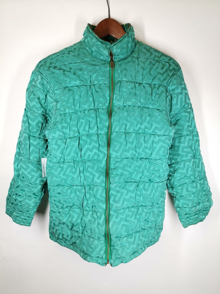 Abrigo Acolchado de Seda Reversible / Talla XS