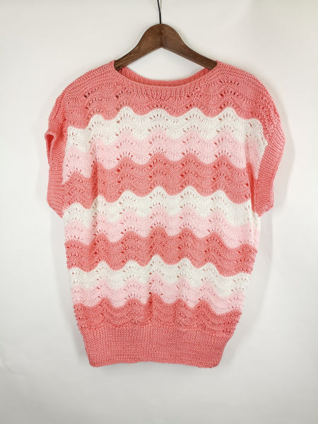 Top / Chalequito de Punto Ondas Rosita / Talla S-M