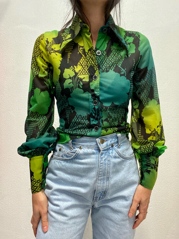 BLUSAS 70 s La Mona Checa Vintage