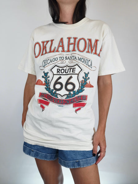Camiseta Vintage ROUTE 66 / Talla M