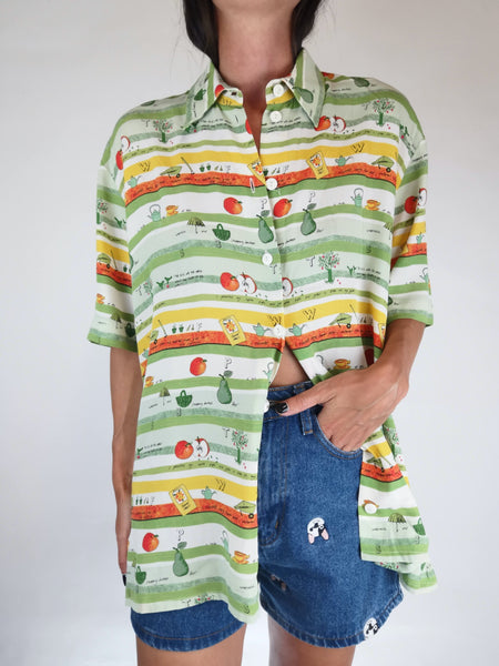 Blusa 90's Happy Fruits / Talla M