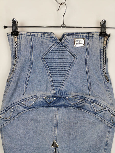 Minifalda Denim Vaquera 2000 / Talla XS