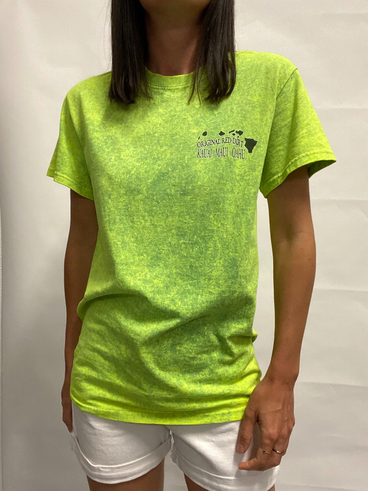 Camiseta KAUAI MAUI OAHU Acid Green / Talla S