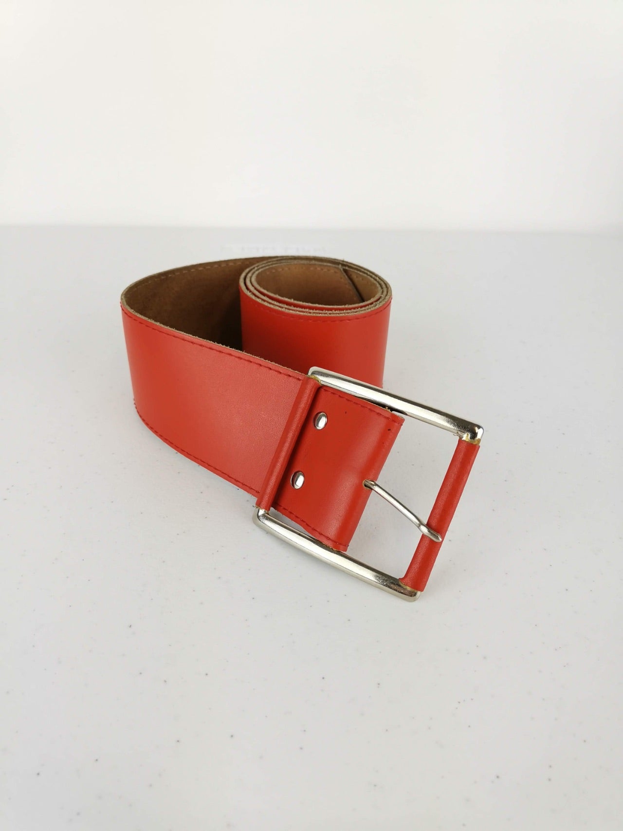 Cinturón Piel Rojo / Talla S