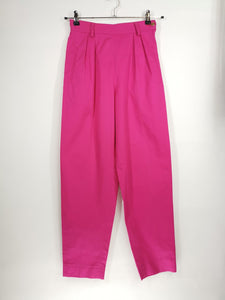 Pantalón con Pinzas Rosa / Talla M