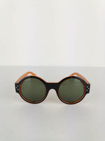 Gafas Redondas Negras & Naranjas