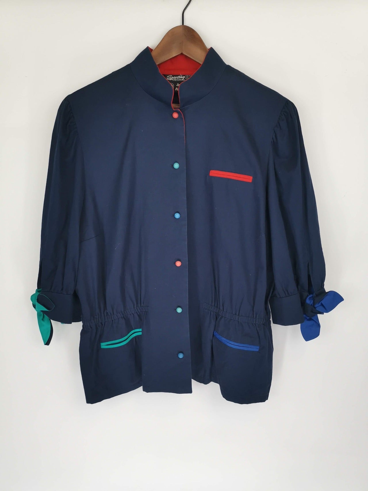 Blusa 80´s Botones de Colores / Talla M