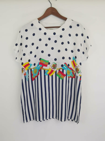 Camiseta Lunares & Rayas Summer / Talla M-L