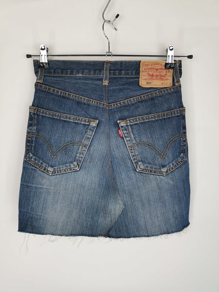 Minifalda LEVI´S 501 REWORKED Denim Oscuro / Talla 29" (entre 36 y 38)